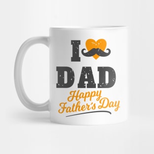 I Heart Dad Happy Father's Day Mug